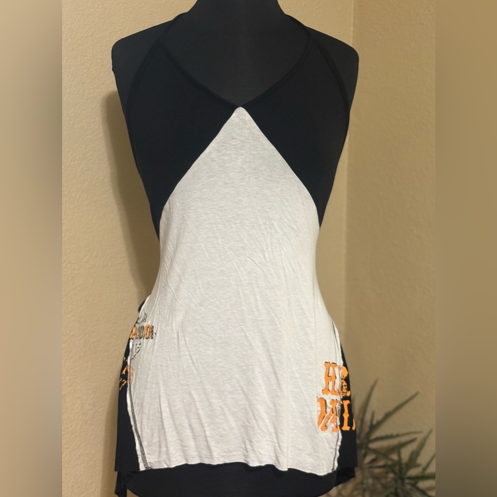 Harley-Davidson Black and White Tank Top
